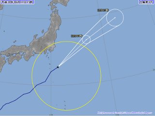 台風進路予報図