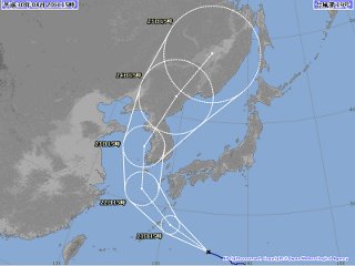 台風進路予想図