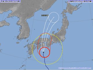 台風進路予想図